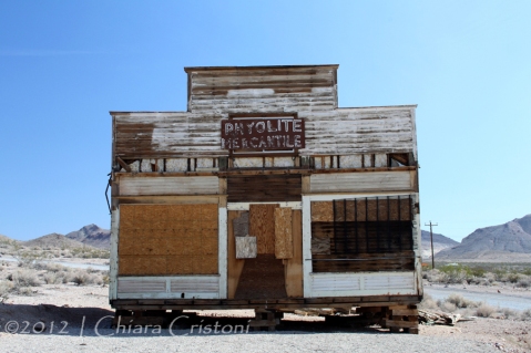 Rhyolite Nevada "ghost town"