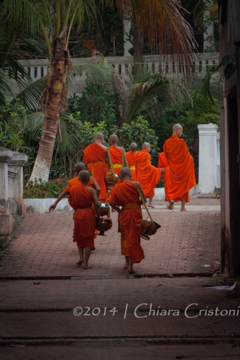 There is always a lot of orange in Luang Prabang, Lao
