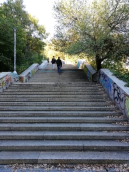 Stairs to Letna park